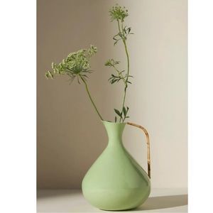 NWT Anthropologie Marina Sage Green Enamel Watering Can